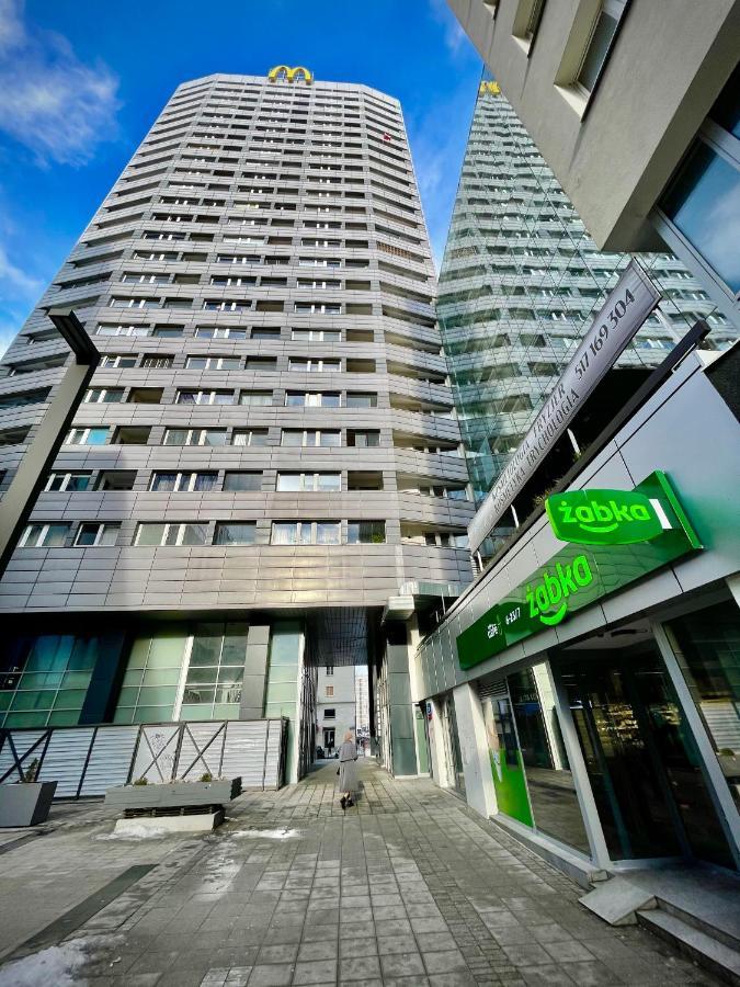 Super Apartament Blue Scisle Centrum Dwie Linie Metra Netflix Wifi 300 Mbs Panorama Miasta وارسو المظهر الخارجي الصورة
