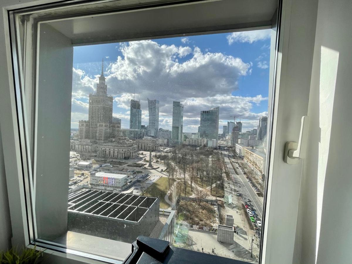 Super Apartament Blue Scisle Centrum Dwie Linie Metra Netflix Wifi 300 Mbs Panorama Miasta وارسو المظهر الخارجي الصورة